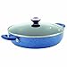 Paula Deen Signature Porcelain Nonstick 12-Inch Covered Chicken Deep Fryer, Blueberry Speckle