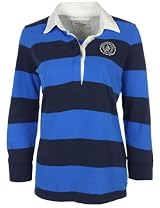 Abercrombie & Fitch Womens Rugby Striped Blue