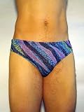 SOLAR TAN THRU Badehose Slip Leo-Look Gr. 7 NEU durchbr�unend - 