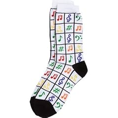 音楽モチーフ 靴下 SOCKS MUSIC MOTIF WHITE