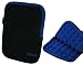 rooCASE Super Bubble Neoprene Sleeve Case Cover for Amazon Kindle 2 Wireless Reading Device (2nd Generation) (Black / Dark Blue)