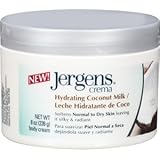 Jergens Crema Deep-Hydrating Cream, Coconut Milk, 8 Ounce