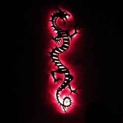 Dragon LED Glowing Light Silhouette