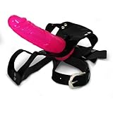 Pleasure Strap On Dildo - 6.5 inches - Jelly - Choose Color (Pink)
