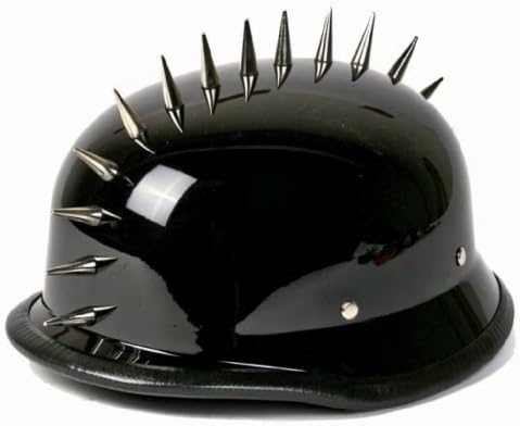 German Style Shiny Novelty Helmet with Spikes Size Large