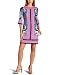 Donna Morgan Women's 3/4 Sleeve Printed Matte Jersey Dress,Cornflower,12