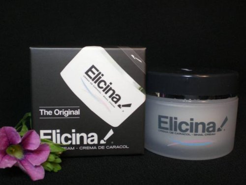 Elicina Crema de Caracol Snail Cream Eliminates & Softens Wrinkles, Acne, Rosacea, Scars, Burns, Age Spots & Stretch Marks