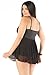 Coquette Women's Padded Cup Babydoll and G-String Set