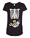 Halloween Baby Skeleton DT Costume Maternity T-Shirt Tee