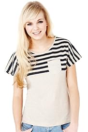 Angel Pure Cotton Short Sleeve Striped T-Shirt