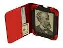 RED iPearl mCover® Leather Cover Case for ALL-NEW Barnes & Noble 6-inch Nook Touch eBook reader