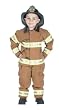 Aeromax Jr. Fire Fighter Suit with Helmet, Size 4/6 - Tan