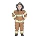 Jr. Fire Fighter Suit with helmet, size 4/6 (tan)