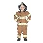 Jr. Fire Fighter Suit with helmet, size 4/6 (tan)