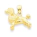 poodle49 - 14k Poodle Pendant