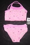Infant/Toddler Girls 2 PC Swimsuit Ruffle Neck Tankini Pink Minifloral