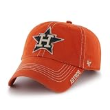 MLB Houston Astros Mens Grapple Relaxed Fitted Cap, One-Size, Orange