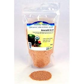 Organic Amaranth Seeds- 1 Lbs- Grain Seed for Sprouting Sprouts, Cooking, Grinding For Flour, Soup, Food Storage & More