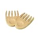 T&G Pair of Salad Hands in Hevea Wood.150mm