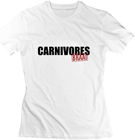 Carnivores Braai Designed Styling : Large Woment-shirt White- Made In Good Quality.