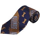 Illinois Fighting Illini Woven 2 Silk Tie