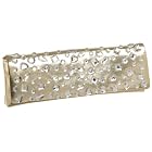La Regale Metallic Clutch with Stones