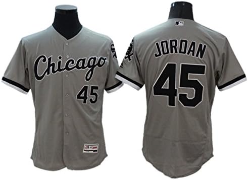 White Sox 45 Michael Jordan Grey Flexbase Jersey Size-XL