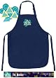 Tri Delta Dolphin Design Apron College Logo Blue Tri Delta TOP RATED for Grilling, Barbecue, Kitchen and Cooking Best Unique Gifts for a Man, Men, HIM HER Women, Ladies. GIFT IDEA!