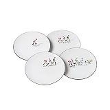 Pfaltzgraff Penguin Skate 8-Inch Salad Plates, Set of 4