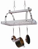 Review Enclume PR1nbwg CH / Enclume PR1nbwg-CH Classic Rectangle No Center Bar with Grid Premier Ceiling Rack, Chrome
