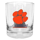 Clemson Tigers 11 oz. Double Rocks Glass