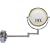 Rucci Chrome Wall-Mounted Lighted Mirror 7.5"DIA - 15"L 1X/ 10X