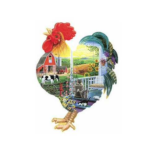 Sunsout Wake Up Call Shaped 1000 Piece Jigsaw Puzzle Sunsout Wake Up Call Shaped 1000 Piece Jigsaw Puzzle