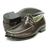 New Bruno Magli Mens Brown Malazu Dress Shoes Loafers at Bruno Magli