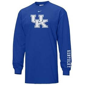 Nike Kentucky Wildcats Royal Blue Youth Classic Logo Long Sleeve T-shirt