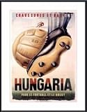 Hungaria Soccer Shoes, Art Poster by Vintage, with Metal Frame, poster size: 24 x 36