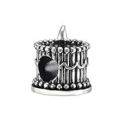 Sterling Silver Kera Birthday Cake Bead Fits Pandora