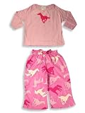 Pijayz by Sara's Prints - Girls Long Sleeved Pajama Set, Pink