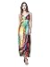 Maggie Tang Sleeveless Slip Print V-Neck Maxi Long Summer Holiday Beach Dress