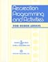 Recreation Programming and Activities for Older Adults