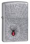 Zippo "Black Widow & Spider Web" Chrome Lighter, 9202