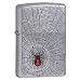 Zippo "Black Widow & Spider Web" Chrome Lighter, 9202