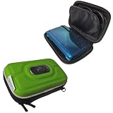 igadgitz Hartschalentasche Hardcase aus EVA-Stoff: Etui Schutzhülle Tasche Hülle Case in Grün für Nintendo 3DS