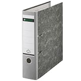 Produkt-Bild: Leitz 10805085 Ordner Standard 180&deg;, mit Schlitzen, A4, breit, grau