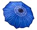 GALLERIA ENTERPRISES, INC. Blue Daisy Auto Open/Close Folding Umbrella