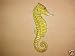 Tropical Tiki Undersea Sea Horse Lime Seahorse Decor 7 Inch