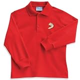 Chez Ami by Patsy Aiken Designs Boys Polo Shirt Red w/ Dog Embroidery- Size 2