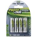4 St�ck Ansmann NiMH 1,2V AA 2400mAh PHOTO Akku