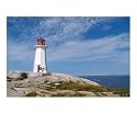 Peggy's Cove Lighthouse, Nova Scotia Scenic Photographic Poster Print by Joseph Gillette, 20x16