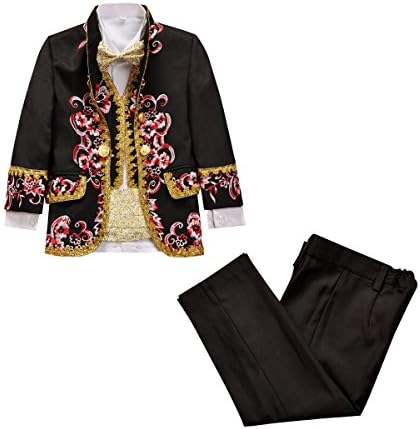 Meisa City Boys' 6-Piece Chinese Style Embroidered Dress Set